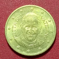 koin Vatican City 50 Euro Cent - Franciscus 2014-2016 rare