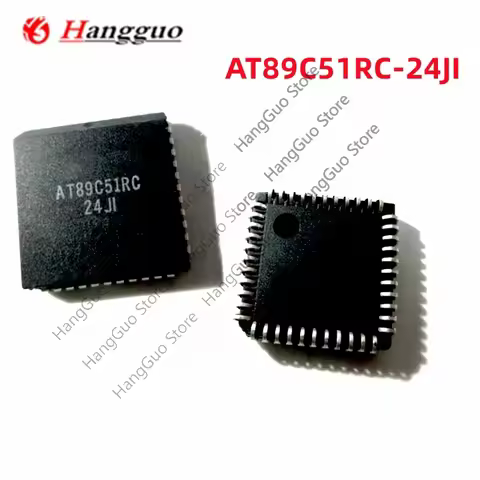5PCS Original AT89C51RC-24JI PLCC-44 IC Chip Best Quality