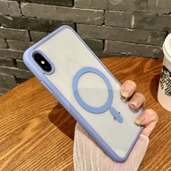 casing iPhone XR X XS MAX 7 PLUS 8PLUS i7 i8 11 Pro Max 12 Pro Max Magnetic Phone Case Hard Case