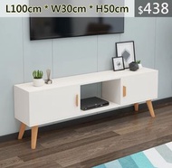 （訂貨價$438up）100cm寬|120cm寬|140cm寬 加高 兩門 電視機櫃  邊櫃 地櫃 TV Cabinet