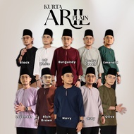 (bumsnbums) KURTA ARIL PLAIN FOR ADULT - material germany cotton, 3/4 sleeve, teluk belanga neck