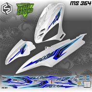 MIO SPORTY STRIPING MIO SMILE/ Mio White Sticker New Motif MS364/369