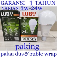 LED BULB LED LIGHT/ 1 YEAR WARRANTY LUBY PRIMA 3W-24W