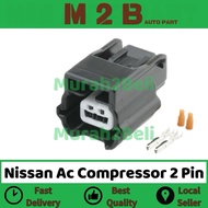 Nissan AC Air Cond Compressor Socket Connector 2 Pin