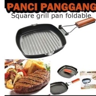 Square Grill Pan 20 / Cookware, Teflon Bbq, Versatile Grill Tool