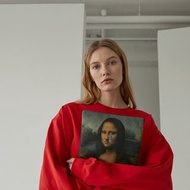 不開心蒙娜麗莎手拿包