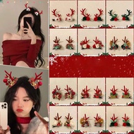 Deer Antlers Christmas Hair Clip Ornaments Elk Ears Deer Clip Hair Ornaments