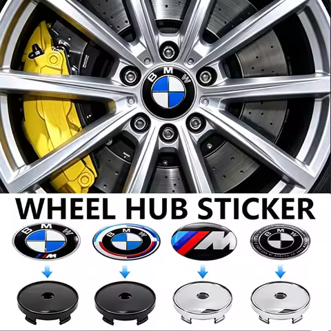 60mm Car Hubcap Styling Wheel Center Hub Caps Emblem For BMW M E34 E36 E60 E90 X5 X6 M3 M5 M6 E71 F0