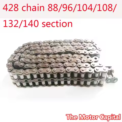 Motorcycle 428 Chain 88/94/102L/104L/108/140 Links Fit for 50cc-250cc ATV Quad Pit Dirt Bike Go Kart