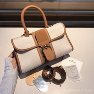 Delvaux Delvaux New Style brillant togo Cowhide Tempete Woven Kelly box Female Bag