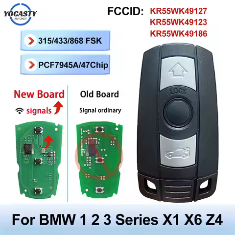 Smart Remote Car Key Fob 315/868MHz 315LP CAS3 CAS3+ FCCID:KR55WK49186 KR55WK49123 KR55WK49127 For B