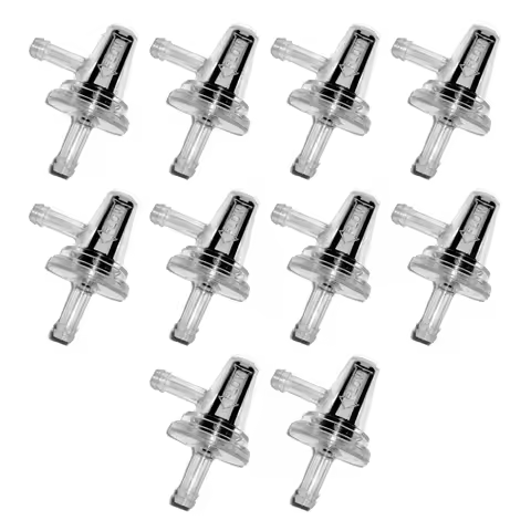 10Pcs Universal Motorcycle Right Angle Inline Fuel Filter 1/4 Inch 6Mm Hose Lines For KAWASAKI Yamah