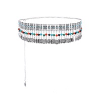 New Bohemian Coin Tassel Waist Chain Ethnic Style Hanfu Ancient Belt Belly Dance Travel Photography