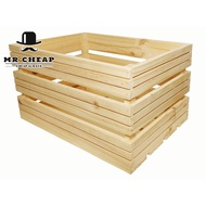 (New)Classic Pine Wood Crate/Storage Box/Storage Potato & Onion/Home Storage 1036