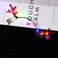 BANDO NATAL RUSA LED / BANDO MERRY CHRISTMAS / BANDO REINDEER / BANDO NATAL TANDUK RUSA / AKSESORIS