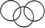 O-Ring for Reverse Osmosis Water Filter Housings Diameter 3.5" O.D. Black 3 Pcs O-Ring Set
