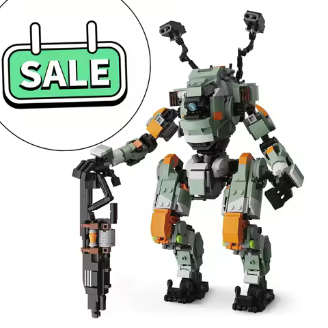 Moc Titanfalls BT-7274 Vanguard-class Titan Mecha Building Blocks Set Model Mech Warrior Mech-exoske