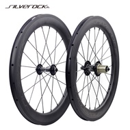 SILVEROCK SR50 Carbon Wheels 451 20" 1 1/8" 22in 406 Rim V Caliper Brake 50mm Clincher 100mm 130mm for Minivelo or Folding Bike Wheelset