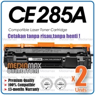 2x Compatible Toner 85A CE285A CE 285A Black for HP LaserJet P1002 P1102 P1102W M1212NF M1217nfw PRO