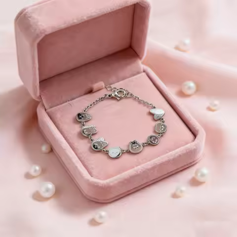 KPOP Cartoon Cute Bracelet Bracelet Jewelry Wolfchan Leebit Dwaekki Hanquokka Jiniret Bbokari Puppy 