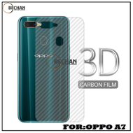 Skin Carbon Oppo A7 Carbon Film 3D Pelindung Belakang Hp Anti Jamur
