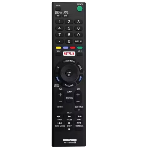 Replace RMT-TX100B Remote Control for Sony LED LCD 4K TV KDL-55W6500 XBR-55X855C KD-43X8301C KD-55XD