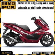 Tem Rời Dán PCX 2014 - 2020 Mẫu HP4 RR | PCX-12 | Decal Chế Dán Xe Máy PCX 125 150 160 Chống Nước Bề