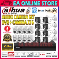 DAHUA 16CH 2.0MP AI DUAL SMART LIGHT NIGHT VIEW DVR + 16 CAMERA CH CHANNEL 1080P CCTV PACKAGE SET AU
