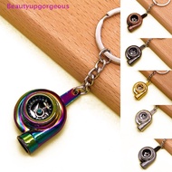 Beautyupgorgeous Turbocharger Keychain Manual Lever Car Metal Keychain Turbo Gear Pendant