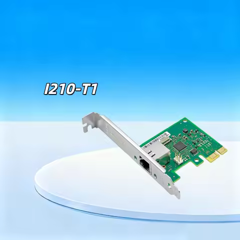 Intel I210-T1 Chip Pci Express Network Card Pcie2.1 X1 Rj45 Single Port 1000m Pxe Boot 1Gb Gigabit E