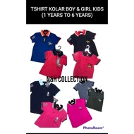 Tshirt Premium Cotton Boy Kids Tshirt Kolar Budak Baju Raya Baju Budak Lelaki Murah Kids Tshirt (1YE