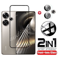 2in1 Tempered Glass Film For Poco F6 Pro F6Pro 5G 2024 Screen Protector Soft HD Camera Lens Film For