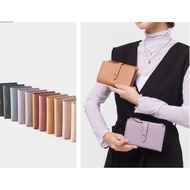 SAIME 女中夾 真皮雙釦式拉鍊中夾 Wallet Leather