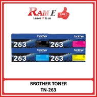 [ORIGINAL] Brother Toner TN-263 TN263 TN 263 Black Cyan Magenta Yellow Toner