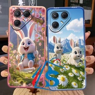 Softcase TECNO POVA 7 4G/5G/POVA 7 ULTRA 5G Latest 2025 Rabbit frame motif - Cool motif case - Lates