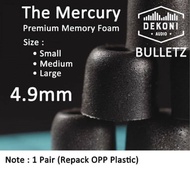 Dekoni Bulletz THE MERCURY Premium Memory Foam Tips Eartips AudioMERCURY