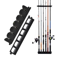 ZANLURE Vertical 6-Rod Rack Fishing Pole Holder Fishing Rod Holder Wall Mount Fishing Tackle