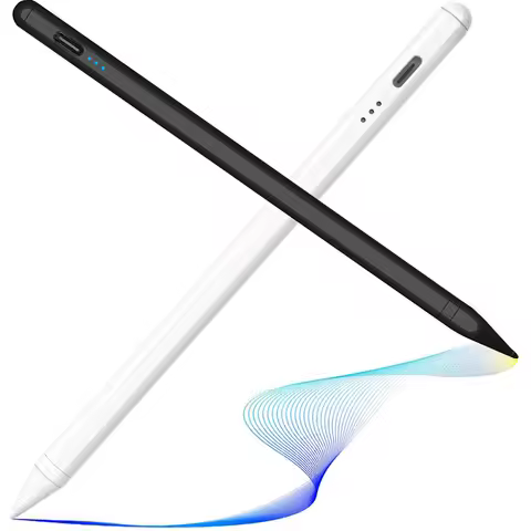 Stylus Pen for Apple iPad, Rechargeable Digital Styling Pen for iPad Pro/Mini/Air/iPhone, Capacitive