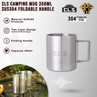 CLS Camping Mug 350 OutdoorML Folding Stainless Steel Mug SUS304 Camping Outdoor