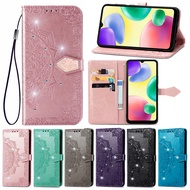 【Hot demand】 For Tcl 40 X Xl Se 40r 403 405 406 T506d Phone Case Bohemian Glitter Wallet Stylus 5g C