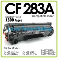 Compatible to H* CF283A 83A Laserjet Pro MFP M125 M127 M127fn M201dw M201n M225dw M225dn M 201dw 201