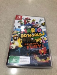 Switch 瑪利歐狂怒世界3D world9成新