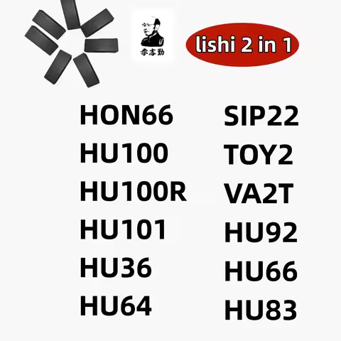 TOP sales Lishi 2 IN 1 tool HON66 HU100 HU100R HU101 HU36 HU64 HU66 HU83 HU92 SIP22 TOY2 VA2T
