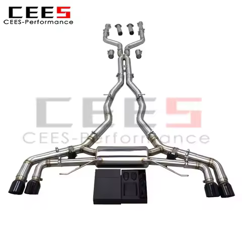cees Catback Muffler for BMW X5M X6M F95 F96 LCI 4.4TT 2020-2024 Upgrade Racing Sport Valvetronic wi