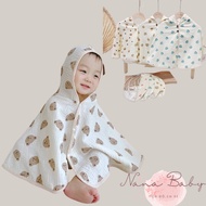 Nana baby sun protection cape made of mulsin fabric for children from 0 - 4 years old QA31