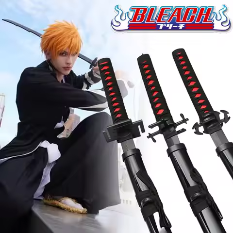 104cm Bleach Ichigo Katana Swords Bamboo Ninja Blade Bleach Anime Cosplay Prop Japanese Samurai Swor