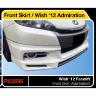Toyota wish 2012 2013 2014 2015 S / A spec admiration front skirt lip