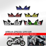 For GPR150R GPR250R GPR150 GPR250 Motorcycle Accessories Spoiler Winglet Aerodynamic Wing Kit Spoile