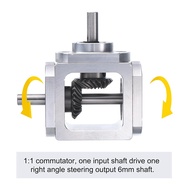 Gear-Box 90 Degree Right Angle Bevel Gear-Box 1:1 Single Output Shaft 1 Module 20 Teeth Bevel Gear A