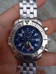 jam tangan visage chrono diver style original second bekas